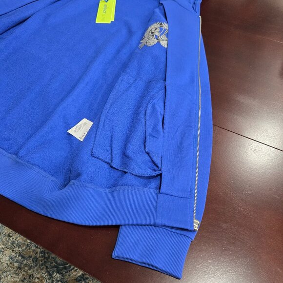 Versace Jeans Logo-Embroidered Zip-Up Hoodie - Picture 12 of 13